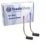 2x Trade-Shop Motorkohle Kohlebürste Schleifkohle 4mm x 4mm x 12mm 12-24 Volt für verschiedene KFZ-Motoren Rolltor Garagentor Antriebe Lichtmaschine%0d%0a%0d%0a%0d%0a