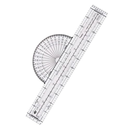 Gralara Plotter-Luftfahrt-Schiebelineal, Flugnavigation, Flug, flexibel, präzise, Piloten-Gadget für Navigationsschüler