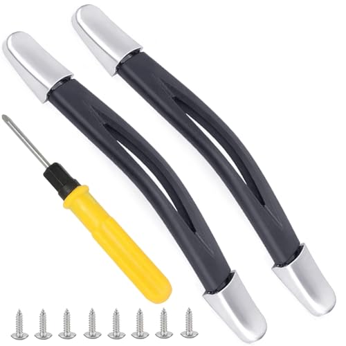 Tobeso-Nuoze 2 Stück Koffergriff Ersatz 23.5cm Flexibler Gepäckgriff mit Schrauben,Koffer Griff Selber Wechseln,Langlebig Ersatzteile Ersatzgriff für Reisekoffer Gepäckkoffer H020