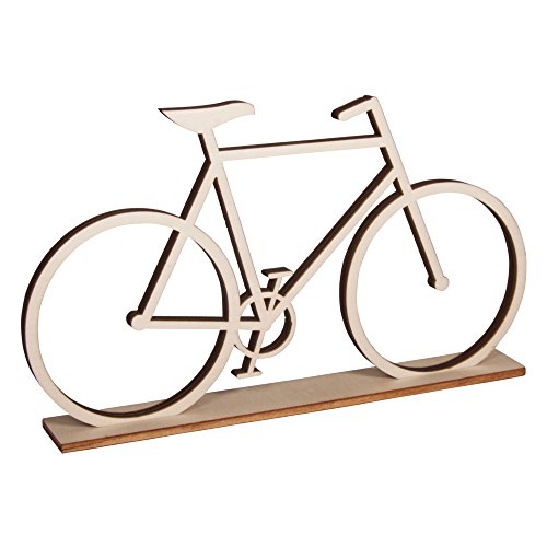 Rayher 62814000 Holz-Fahrrad, zum Stellen, FSC 100% Sortiert 20x11cm, SB-Btl 1Stück