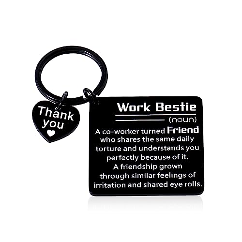 KINMES Lustige Arbeit Bestie Geschenke für Frauen Kollegen Abschied Ruhestand Geschenke, Schwarz
