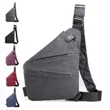 Gipfelfreund Anti Diebstahl Tasche, Gipfelfreund Anti Diebstahl Umhängetasche, Gipfelfreund Diebstahlsichere Reisetasche, Anti Theft Travel Bag (Grey, Right shoulder)