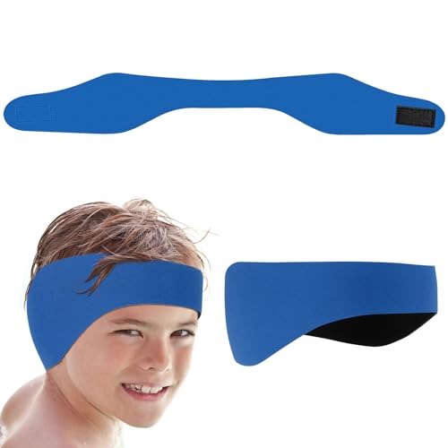 AiQlnu Schwimmen Stirnband, Neopren Stirnband Kinder, Ohrenschutz Schwimmen Kinder Neopren Stirnband mit Hohe Elastizität & Klettverschluss, Hält Wasser Fern, für Kinder Jungen Mädchen