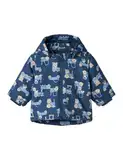 NAME IT Baby-Jungen Nbmmax Jacket AOP Kurzjacke, Blau, 68