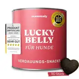 mammaly Lucky Belly Probiotika Hunde-Leckerli 325g - Verdauungssnacks für Magen Darmflora Aufbau (bei Durchfall, Sodbrennen & Gras fressen) Alternative zu Heilerde, Kohletabletten als leckere Snacks