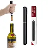 2-in-1 Luftdruck Weinöffner mit Folienschneider Weinflaschenöffner Leicht zu Öffnen Luftpumpe Weinöffner Tragbar Reise Wein Korkenzieher Handheld Wein Korkenentferner für Weinliebhaber