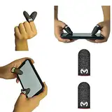 2er Pack Pubg Finger, Witbicg Finger Sleeve Gaming Handschuhe,Handy Gaming Zubehör Anti-Schweiß Seidig Perfekte Touch-Antwort - Tolle Passform Für Daumen Und Finger,Funktioniert Auf Allen Mobilgeräten