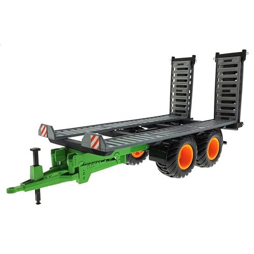 Fahrzeug-Transport Anhänger für Siku Traktoren 1:32 - Grün