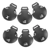 POPETPOP 6st Golfschläger-Abdeckung Abdeckungen Für Fairway-schläger Etikett Für Golfschläger-schlägerhaube Ersatzkopf Für Golfschläger Golfballmarker Golfsimulator-t-Shirts Plastik Black