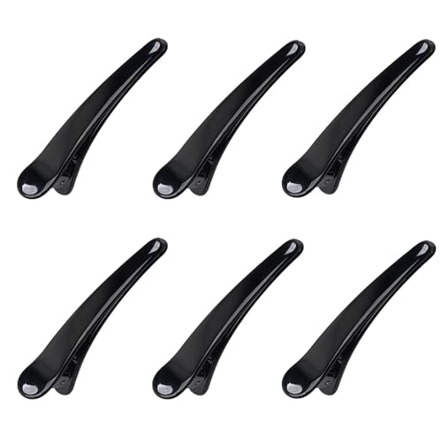 Haarklammern,6StückHaarclips,FriseurKlammern,Abteilklammern,Haarklammern Friseur Haarklammer Friseurbedarf Haar clips damen,Haarclips zum Stylen und Schneiden Professionelle Salon Haarklammern.