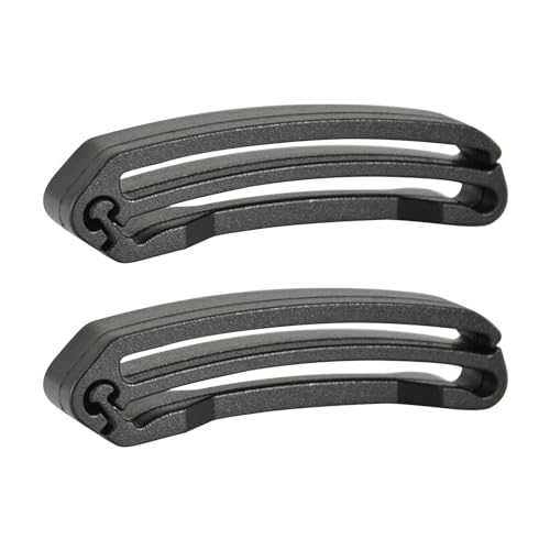 Raxove Gurtband-Halter, Gurt-Endschnalle, 2 Stück, Gurtzubehör mit Schnellverschluss und geringem Gewicht für Rucksack, Gurtband, Endclip, Tauchen und Gurtband-Zubehör, Schwarz (klein), Refer to