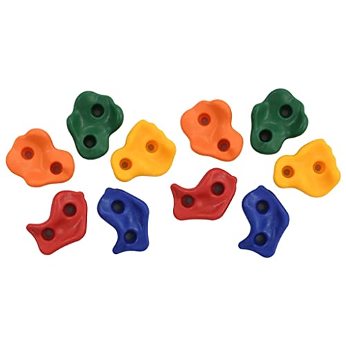 vidaXL Klettersteine, 30-teiliges Set, mehrfarbige PE-Steine, lustige und lehrreiche Outdoor-Spielgeräte, einfache Installation, ideal für Kinderspielbereich