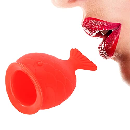 Lip Plumper Gerät – Fischförmig, Frauen Lip Plumper Enhancer Lippenvergrößerungsgerät Schönheitswerkzeug (8,5 X 6 cm)