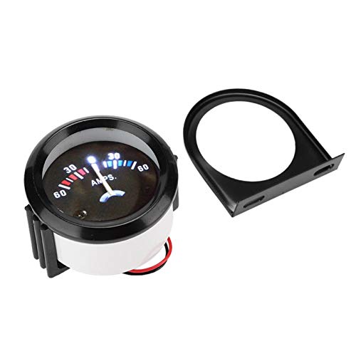 Yctze 2 Zoll 52 mm Auto Amperemeter Voltmeter, ABS 12V 60-0-60A Amp Gauge Voltmeter Für Modifikationsfahrzeuge