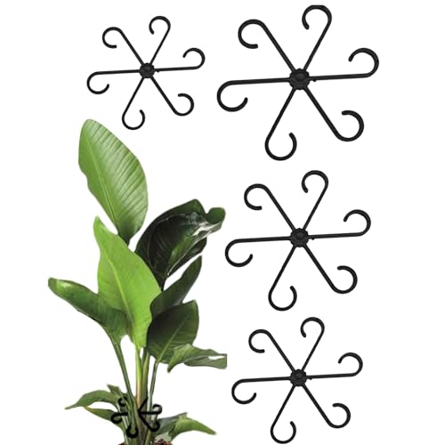4PCs Kletterhaus-House-Pflanze-Stielstützen, Plastikpflanzen Kletterer Stammhalter Wiederverwendbare Pflanzenstöfe Monstera-Stützclips Wachstum Zubehör Für Kletteranlagen, Um Aufrecht Zu Werden