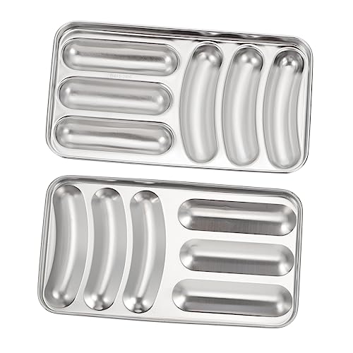 MAGICLULU Hot Dog Backform 1 Set Edelstahl Wurst Form Nicht Einfach Zu Bedienen Lebensmittel-grade