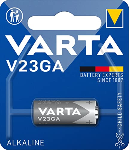 VARTA Batterien V23GA, 1 Stück, Alkaline Special, 12V, für Fernbedienungen, Alarmanlagen, Garagentoröffner, Kameras, kompakt mit langanhaltender & hoher Leistung