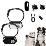 4K Hund Katze Kamera, HD 1080P Hundehalsband Kamera Mini Body Kamera Action Kamera Kabellose Halsband Kamera für Hunde Katzen Geschenk Indoor/Outdoor