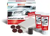 SONAX Aktionsset KratzerEntferner Lack (2 x 25 ml) beseitigt Kratzer und Schrammen aus Klarlacken | Art-Nr. 03058410,Rot,AktionsSet KratzerEntferner Lack (50 ml)