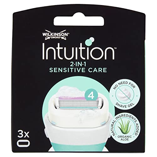 Wilkinson Sword Intuition Naturals Rasierklingen Klingen, für Damen Rasierer, 3 St