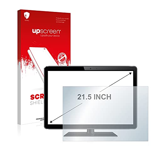 upscreen 21.5" Schutzfolie für 21,5 Zoll All-In-One PCs (54.6 cm) [477 x 268 mm, 16:9] – Kristallklar, Kratzschutz, Anti-Fingerprint