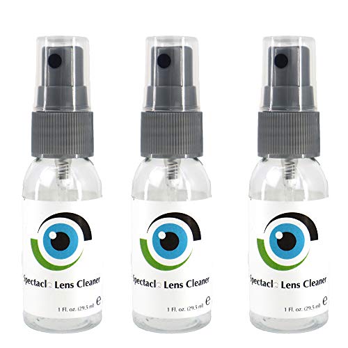 Führender Flüssiger Linsenreiniger 3 x 29 ml, 1 Fl oz Brillengläser, Brillen, Kameras und andere Linsen - Alkoholfrei Reinigungslösungsspray Geeignet für alle Beschichtungen von Sports World Vision