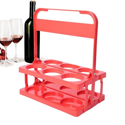 Mbiyhgta Transportregal für Bierflaschen – Bierregal, Getränkehalter | Picknick, faltbar, Einkaufskorb