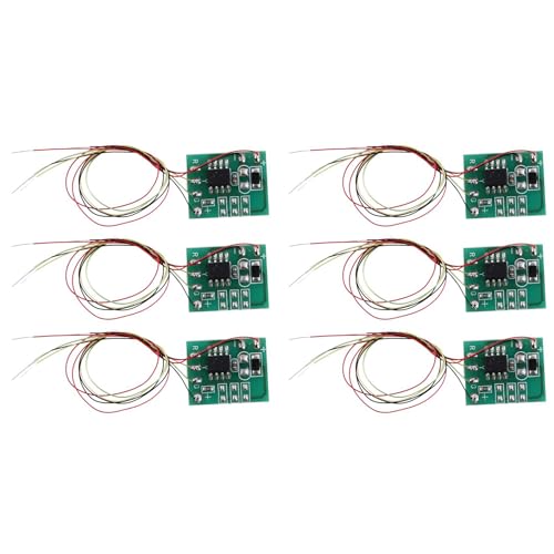 Fmoutyy 6Pcs HO N Skala Modell Elektrische Platine Ampel Signal Modell HO Skala Zug Eisenbahn Miniaturen