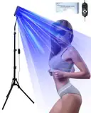 JITESY Bräunungslampe für Zuhause,460&480NM Blaues Licht Therapie Solarium Für Zuhause,Körper und Gesichtssolarium,2 Modi-Konstant+pulsierend,5 Helligkeitsstufen