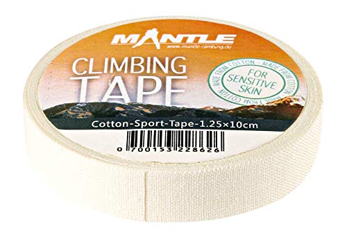 Mantle Fingertape 1,25cm x 10m 1 Rolle weiß Klettern Bouldern Kampfsport Volleyball Handball Basketball Kraftsport Sporttape