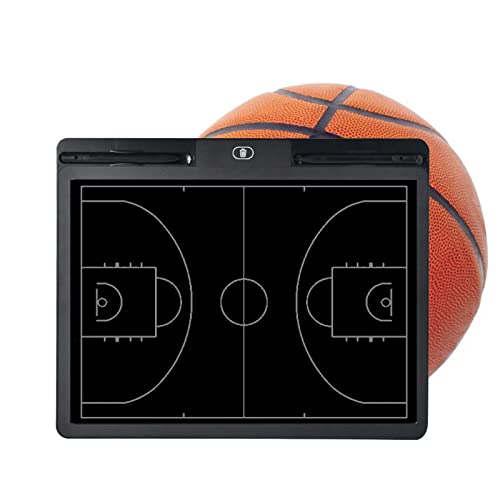 JasCherry Elektronisches Taktiktafel Basketball, LCD Coaches Taktiktafel Digital mit Aktualisiert Flexiblem Bildschirm, Basketball Coaching Board für Schiedsrichter & Trainer mit Eingabestift