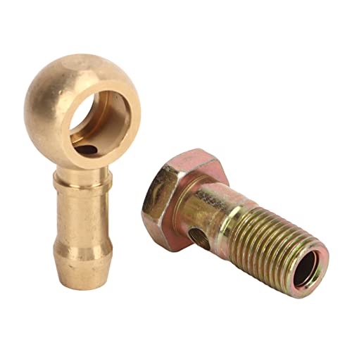 Banjo -Bolzen -Anpassungs -Kit mit 2 Unterlegscheiben, Aluminiumlegierung Turbo Kraftstoff Banjo Schlauch Barb Bolzenadapter Set, M12 X 1,5 Mm für Auto, Banjo