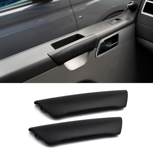 TTCR-II 2PCS Kompatibel mit Türgriff VW T5 Transporter 2003-2010, VW T5 Vorne Türgriff Innen Ersatz Beifahrer Rechts+Fahrer Links,Ersatz Griff 7H0867171B T5 Transporter Innentürgriff Abdeckung-Schwarz