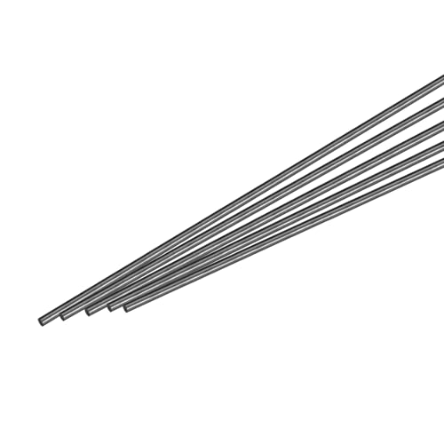 QUARKZMAN 5 Stück Kohlefaserstab, 4mm x 300mm für RC Flugzeug DIY Werkzeug Flügelrohr Quadcopter Arm