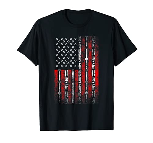 US-Flagge, Sanitärunternehmer patriotischer Stolzer Klempner T-Shirt