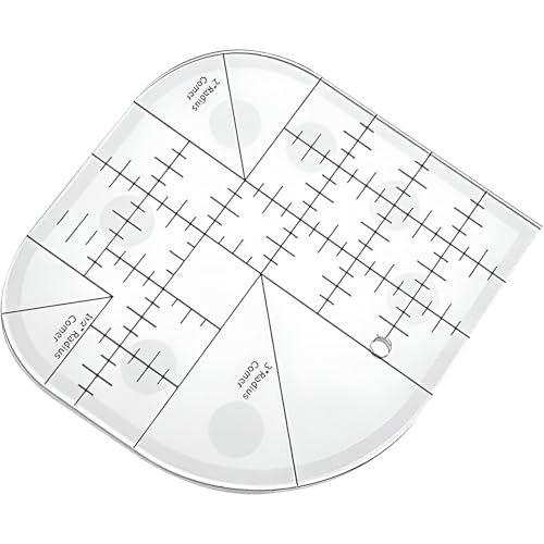 Gebogene Eckschneider,Patchwork Lineal,Schneider Lineal,Kurvenschneidelineal,Quilt Lineal,Kurvenlineal Schneiderbedarf,Schneiderlineal,Nählineal Für DIY,Nähzubehör,Patchwork Square Lineal