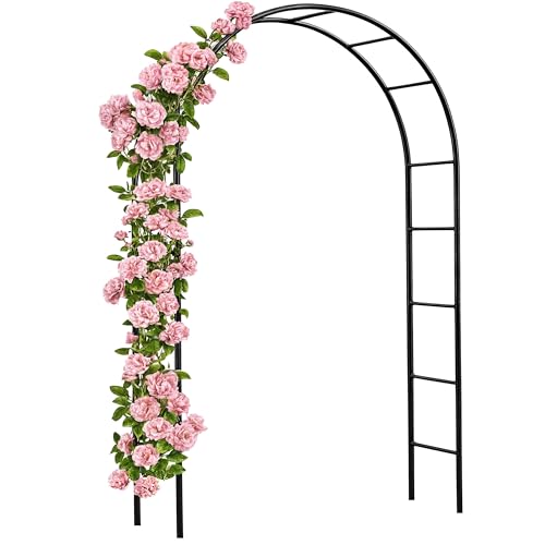 Gardebruk® Rosenbogen 240x140x37cm Metall Stabil Wetterfest Garten Rankgitter Rankhilfe Rankbogen Metallbogen Gartenbogen