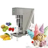 HYYKEJI Eiscreme-Rührmaschine, 750 W, kommerzieller Frozen-Joghurt-Mixer, mit Edelstahl-Rührwelle, Selbstbedienungsreinigung, gleichmäßiges 360°-Rühren, für Kaffee-Eisdiele, Dessertladen