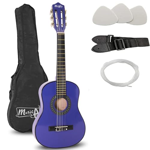 Music Alley MA-52 Classical Acoustic Guitar Kids Guitar and Junior Guitar Blue