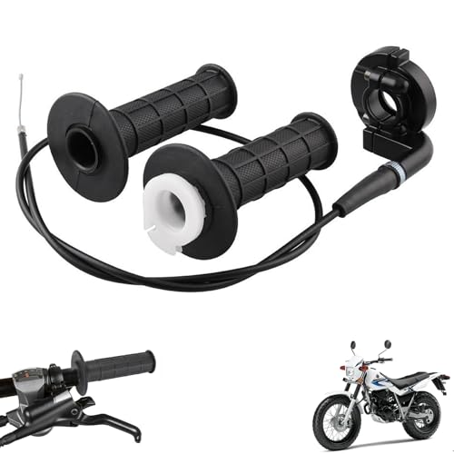 Gasgriff Griff Kabel Set Motorrad Gasgriff Mit Kabel Mit 1 Meter Gaszug Für 22 Mm Offroad-Motorradlenker 50 Cc, 90 Cc, 110 Cc, 125 Cc, 140 Cc, 150 Cc, 200 Cc, 250 Cc