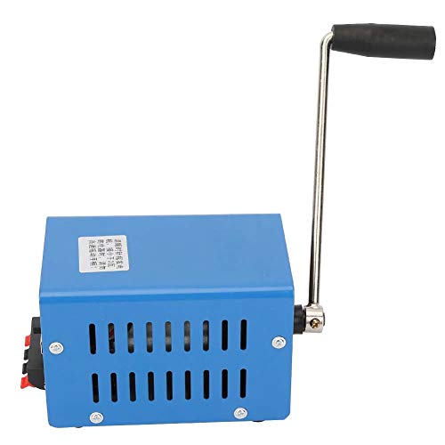 lyrlody Tragbarer Handkurbelgenerator, Starke Stromerzeugung, USB-Aufladung, Geräuscharm, Stabile Leistung, Kompakte Größe, Geringes Gewicht, für den Feldeinsatz