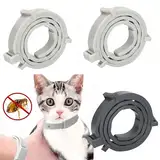 Flohhalsband für Katzen,3pcs Flohhalsband Hunde Klein,Zecken Flohschutz Halsband,Zeckenhalsband für Katzen,Zecken Flohband Katze,Floh Zeckenhalsband für Hunde und Katzen,Wasserdicht und Verstellbar