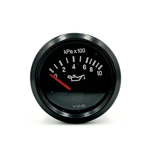 52mm VDO Oil Pressure Gauge Diesel Generator Engine Parts 500kpa/1000kpa Optional (Color : 1000kPa 24V)