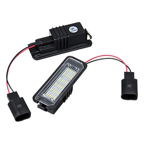 Kennzeichenbeleuchtung,Kennzeichenleuchte 2 stücke 12V 5W Nummernkennzeichen Licht Lampen for VW Golf 4 6 Polo 9N for Passat Auto Kennzeichen Beleuchtung Außenansicht