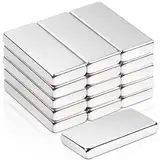 16 Stück Magnete Stark, 20x10x3mm Neodym Magnete Extra Stark, Magneten für Magnettafel, Super Stark Seltenerdmagnete, Magnet Rechteckig für Küchenschrank, Büro, Whiteboard Magnet Magnetplatten