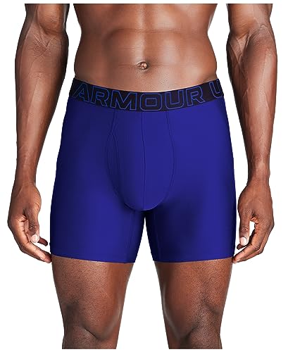 Under Armour Tech Herren Boxerjock, 15,2 cm, 2er-Pack, Royal Solid - Core 3er-Pack, Large