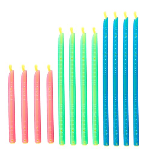 12 Stück Verschlussclips,Clips für Tüten,Verschlussclips für Beutel 12/19/23 cm,Tütenclips,Kunststoff Dauerhaft Bag Sealer Sticks für Aufbewahren Von Lebensmitteln,Snacks,Haferflocken,Kaffeebohnen
