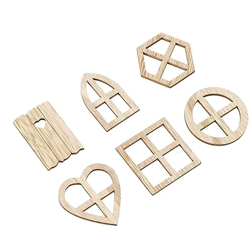 Holzfensterausschnitte unvollendete Holzscheiben für Kinder Handwerks Heimatkultur 100pcs