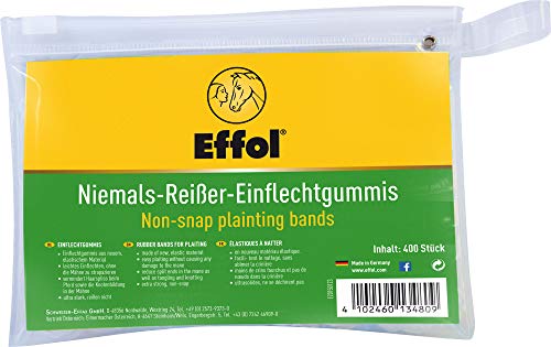 Effax Niemals Reißer Einflechtgummis, Transparent