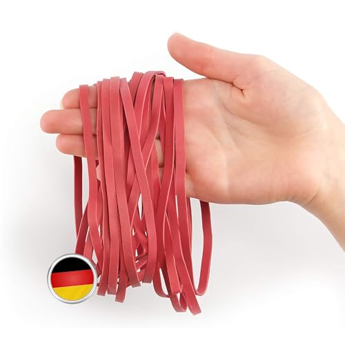 50 elastische große Gummibänder 5mm breit, rund, stabil, wiederverwendbar, haltbar